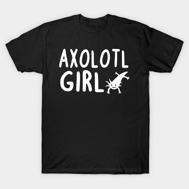 Axolotl Girls Design Kids Chameleon Lovers T-Shirt by FindYourFavouriteDesign